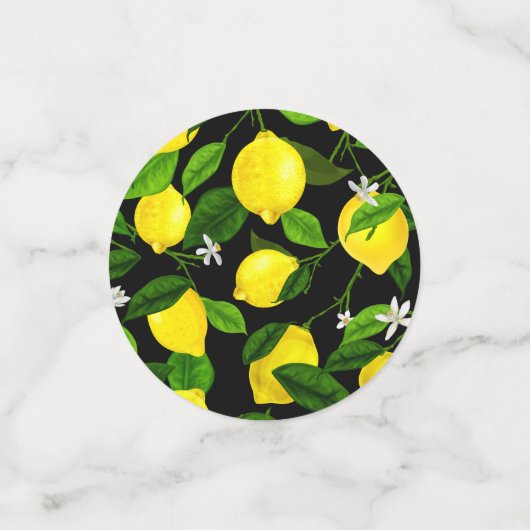 Confettis Aquarelle Citron 2 (Petit recto)