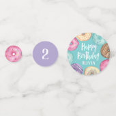 Confettis Aquarelle Donut Personnalisé fête d'anniversaire (Devant)