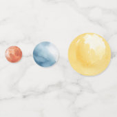 Confettis Aquarelle Espace extra-atmosphérique (Derrière)