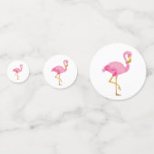 Confettis Aquarelle Flamant rose rose (Devant)