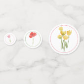 Confettis Aquarelle Fleur Sauvage (Devant)