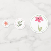 Confettis Aquarelle Fleur Sauvage (Derrière)