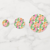 Confettis Aquarelle fleurs roses graduation merci (Devant)