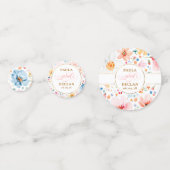 Confettis Aquarelle Fleurs sauvages couples photo et table d (Devant)