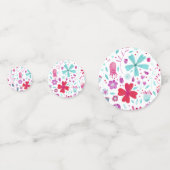 Confettis Aquarelle florale moderne (Derrière)