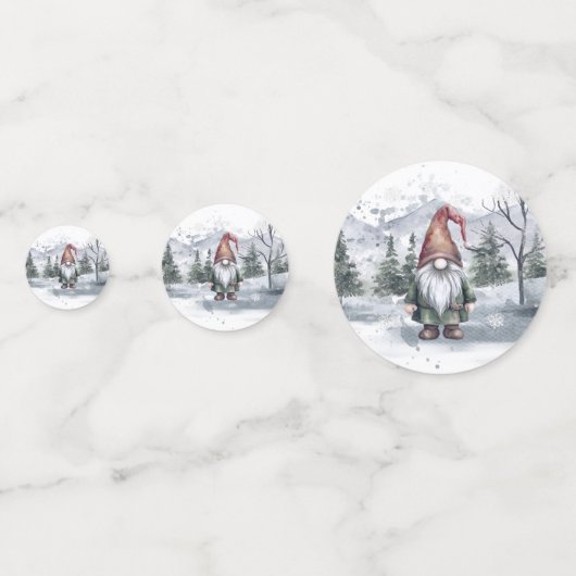 Confettis Aquarelle Gnome (Derrière)