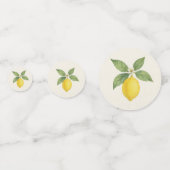 Confettis Aquarelle Lemon Anniversaire (Devant)