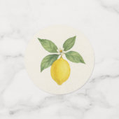 Confettis Aquarelle Lemon Anniversaire (Petit recto)