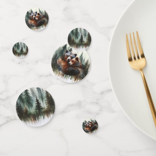 Confettis Aquarelle Oears Rustic Wilderness Mariage (Groupe)