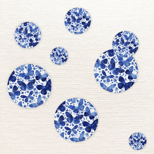 Confettis Aquarelle papillon bleu