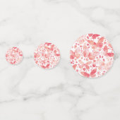 Confettis Aquarelle papillon rose (Devant)