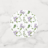 Confettis Aquarelle Purple Pois Doux Fleurs (Petit recto)