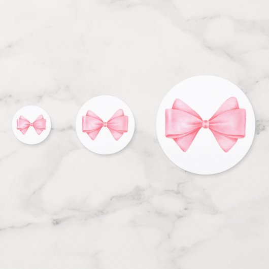Confettis Aquarelle rose Bow (Derrière)
