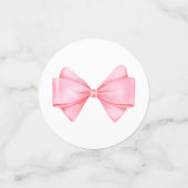 Confettis Aquarelle rose Bow (Petit recto)
