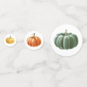 Confettis Aquarelle Séparateur de table d'automne pour l'aut (Derrière)