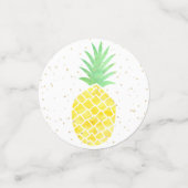 Confettis Aquarelle tropicale Animaux & Étincelles d'or Plan (Petit recto)