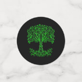 Confettis Arbre Celtique Vert De Vie (Petit recto)