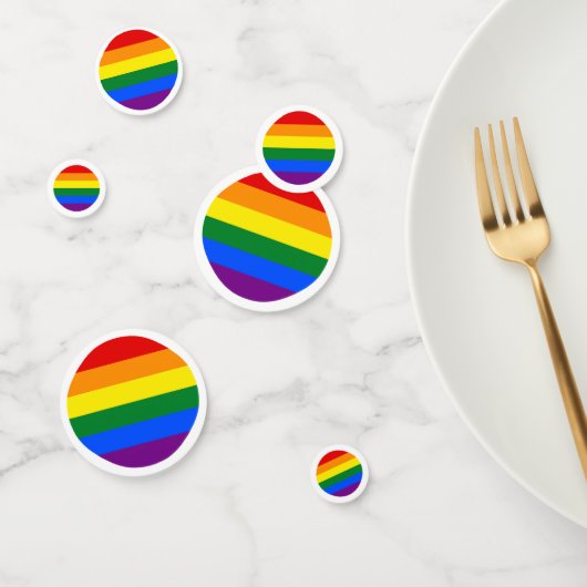 Confettis Arc-en-ciel gay pride (Groupe)