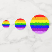 Confettis Arc-en-ciel moderne (Devant)