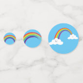 Confettis Arc-en-ciel moderne (Derrière)