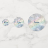 Confettis Arc-en-ciel personnalisé 50e anniversaire (Devant)