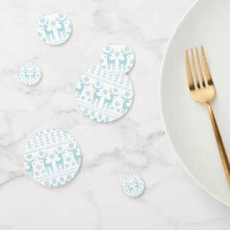 Confettis Arctic Blue Folk Art thème hiver