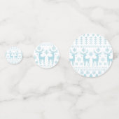 Confettis Arctic Blue Folk Art thème hiver (Derrière)