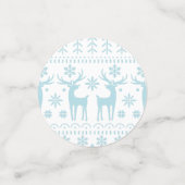 Confettis Arctic Blue Folk Art thème hiver (Petit recto)