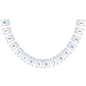 Confettis argentés bleus de quarantième bannière (Tout)