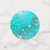 Confettis Arrière - plan à huile Turquoise de la menthe (Petit recto)