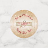 Confettis Arrière - plan Beige Aux Étoiles (Petit recto)