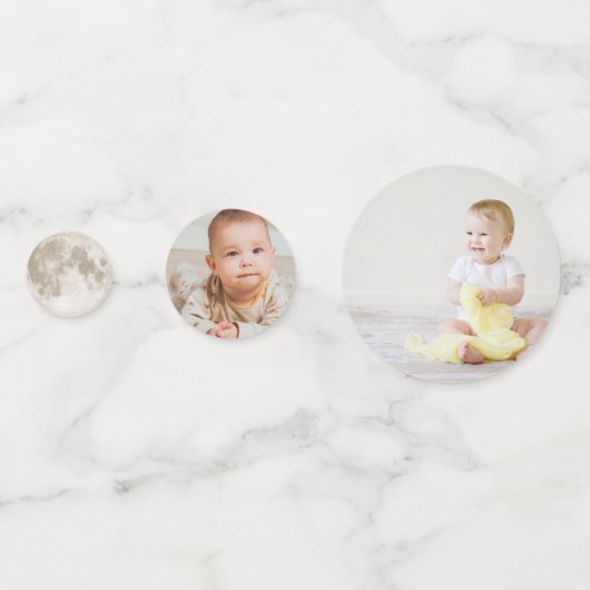 Confettis Astronaut Rocket Espace extra-atmosphérique 1er an (Derrière)