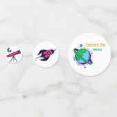 Confettis Astronaute de vaisseau spatial  (Devant)