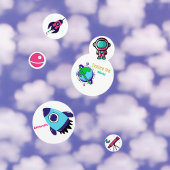 Confettis Astronaute de vaisseau spatial 