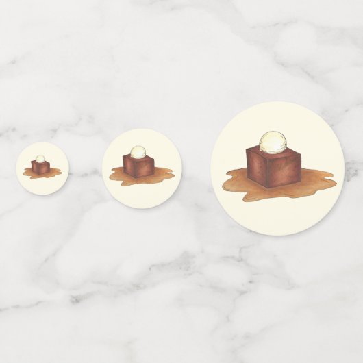 Confettis Attirons ensemble le Pudding de café collant (Devant)