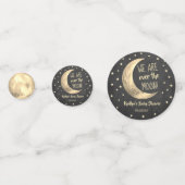 Confettis Au-Dessus De La Lune | Photo Baby shower (Devant)