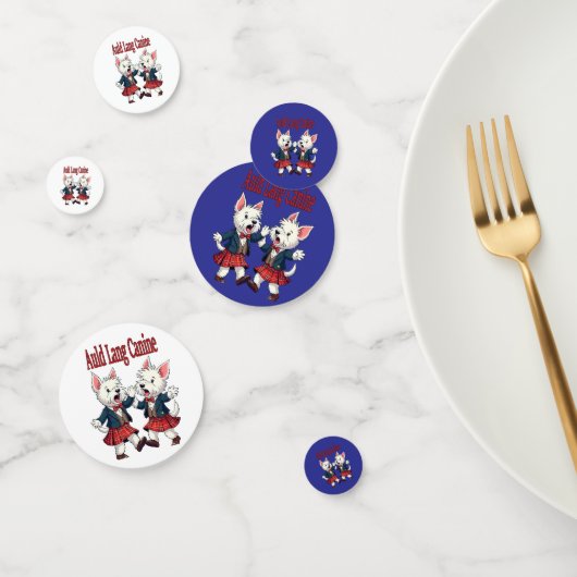 Confettis Auld Lang Canine West Highland Terrier Ceilidh (Groupe)