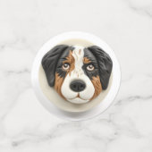 Confettis Australian Shepherd Dog 3D inspiré (Petit recto)