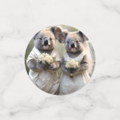 Confettis Australien Mariage australien Koalas, Mariage (Petit recto)