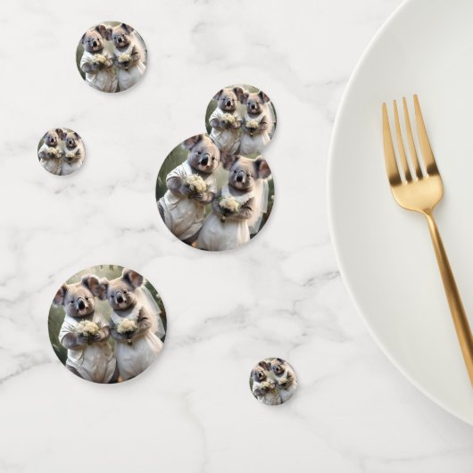 Confettis Australien Mariage australien Koalas, Mariage (Groupe)