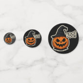 Confettis Autocollant Halloween Drôle et Effrayant (Derrière)