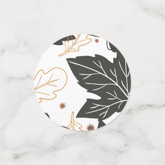 Confettis Automne Feuilles Décor de table de fête (Petit recto)