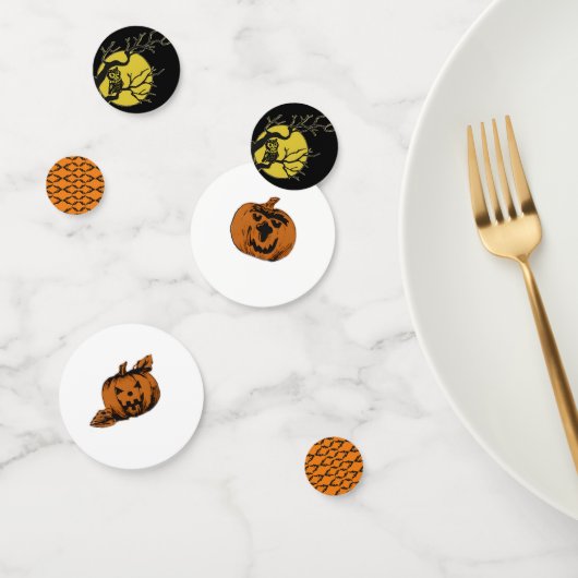Confettis Automne/Halloween/citrouille (Groupe)