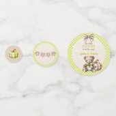 Confettis Automne Plaid Teddy Bear Citrouille Feuilles (Derrière)