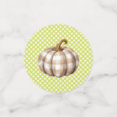 Confettis Automne Plaid Teddy Bear Citrouille Feuilles (Petit recto)