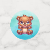 Confettis Aventure Attend | Baby shower des créations forest (Petit recto)