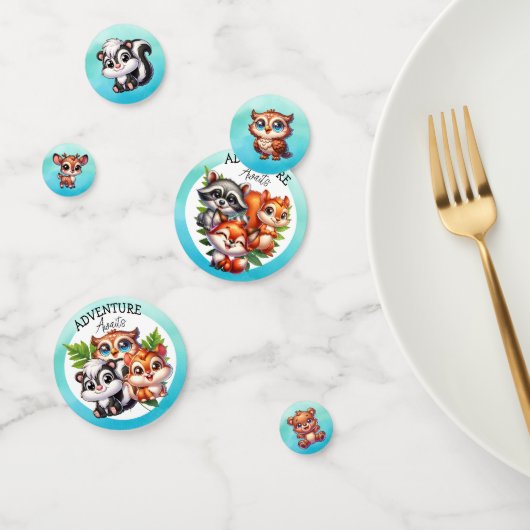 Confettis Aventure Attend | Baby shower des créations forest (Groupe)