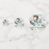 Confettis Avion Boy 1er anniversaire (Devant)