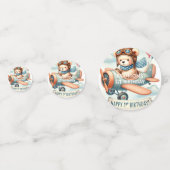 Confettis Avion Boy Bear 1ère fête d'anniversaire (Devant)