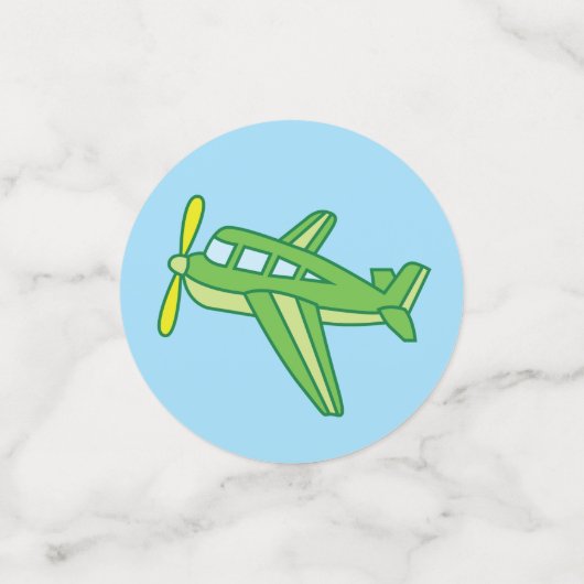 Confettis Avions et Jets mignons 1ère fête d'anniversaire (Petit recto)